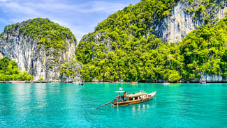 Holiday in Ko Phi Phi Don island in Thailand