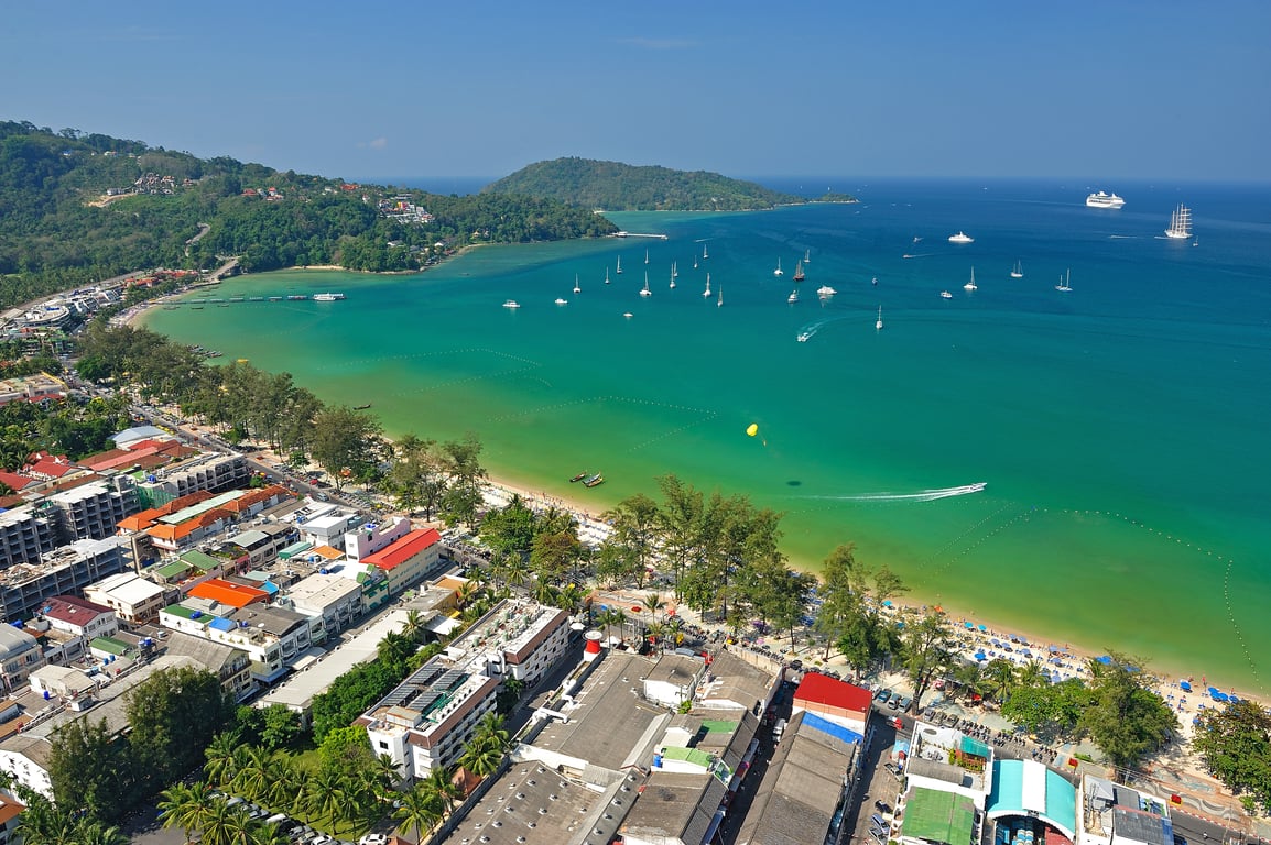 Patong Town city Thailand Holiday