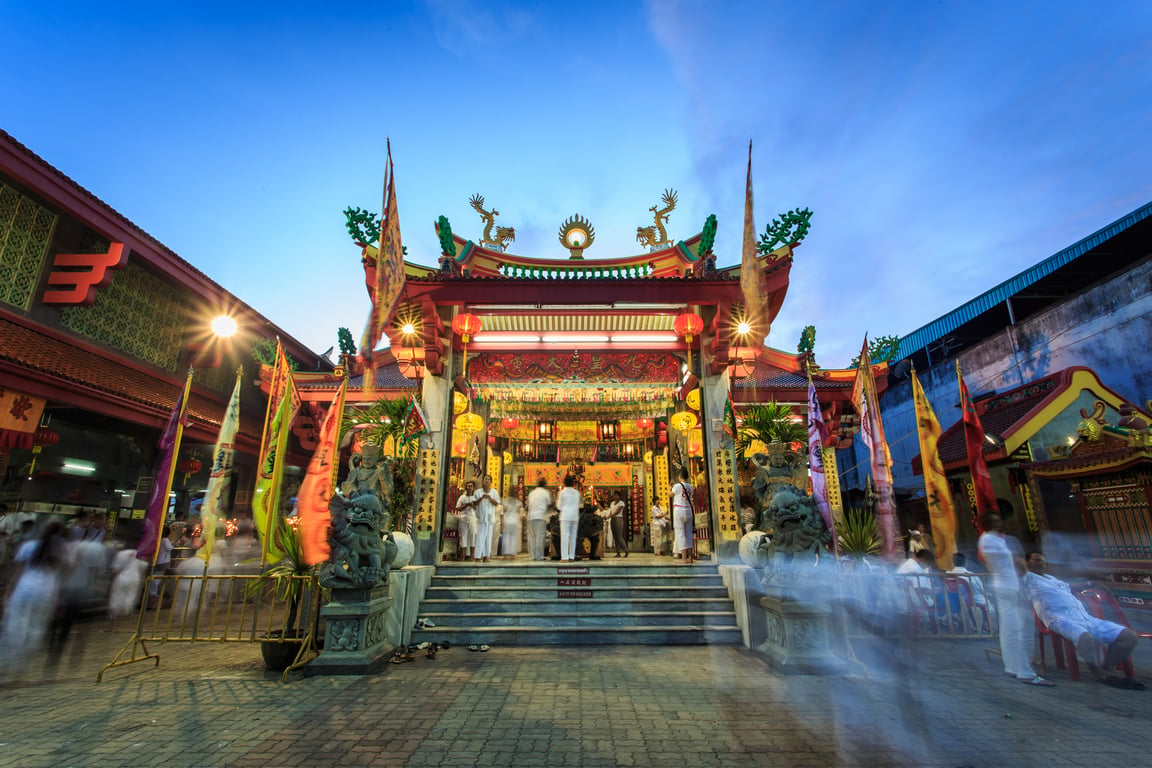 Kiew Tien Keng Shrine in Phuket poi Thailand Holiday