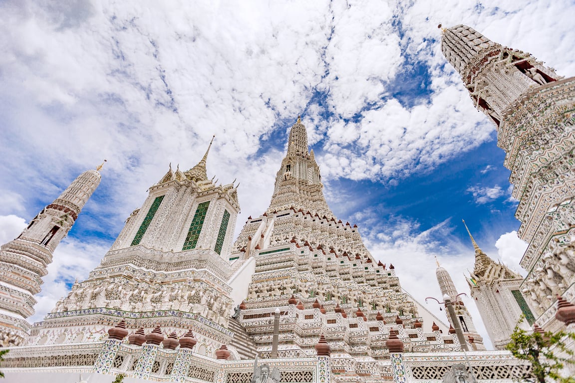 Wat Arun in Bangkok - Temple of Dawn poi Thailand Holiday