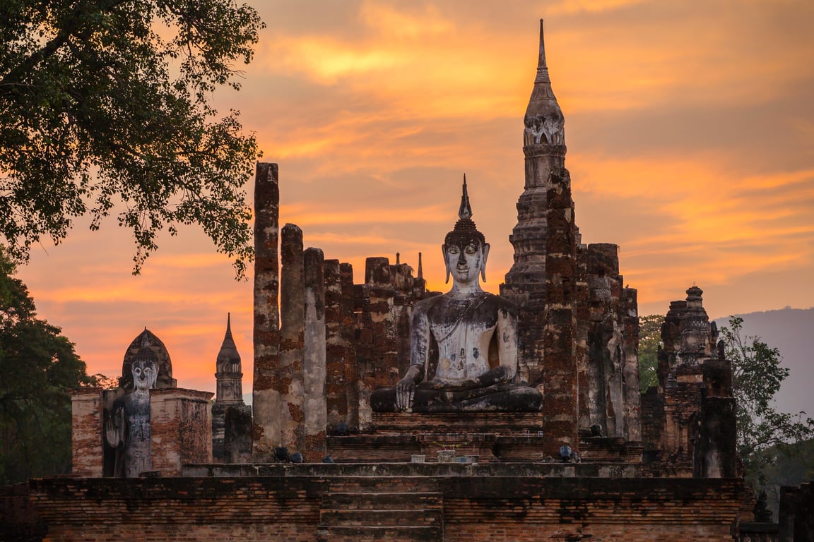 Wat Mahathat poi Thailand Holiday