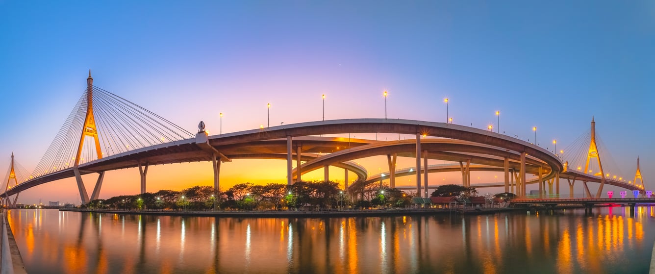 Bhumibol Bridge poi Thailand Holiday