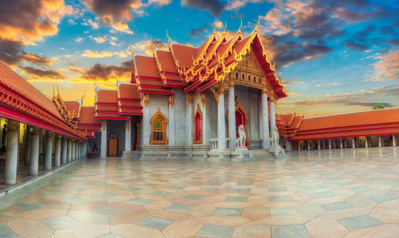 Wat Benchamabophit poi Thailand Holiday