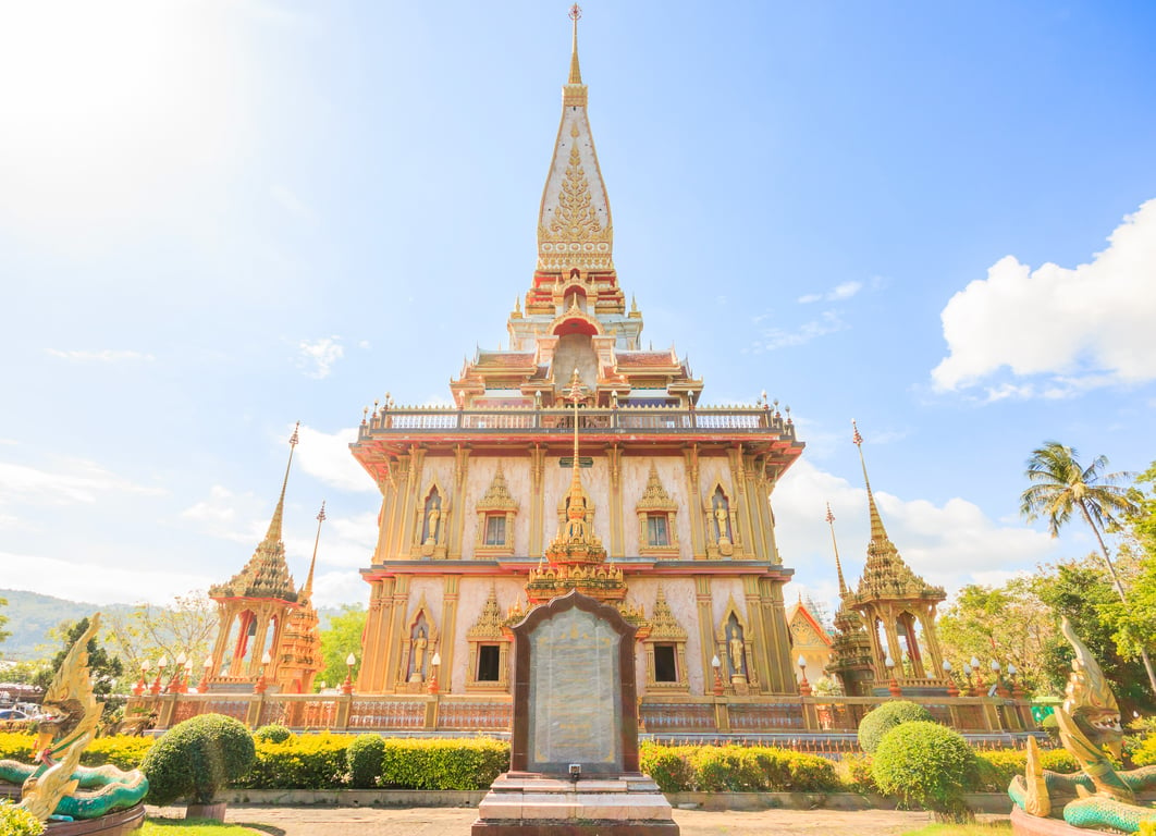 Wat Chalong in Phuket  Thailand Holiday