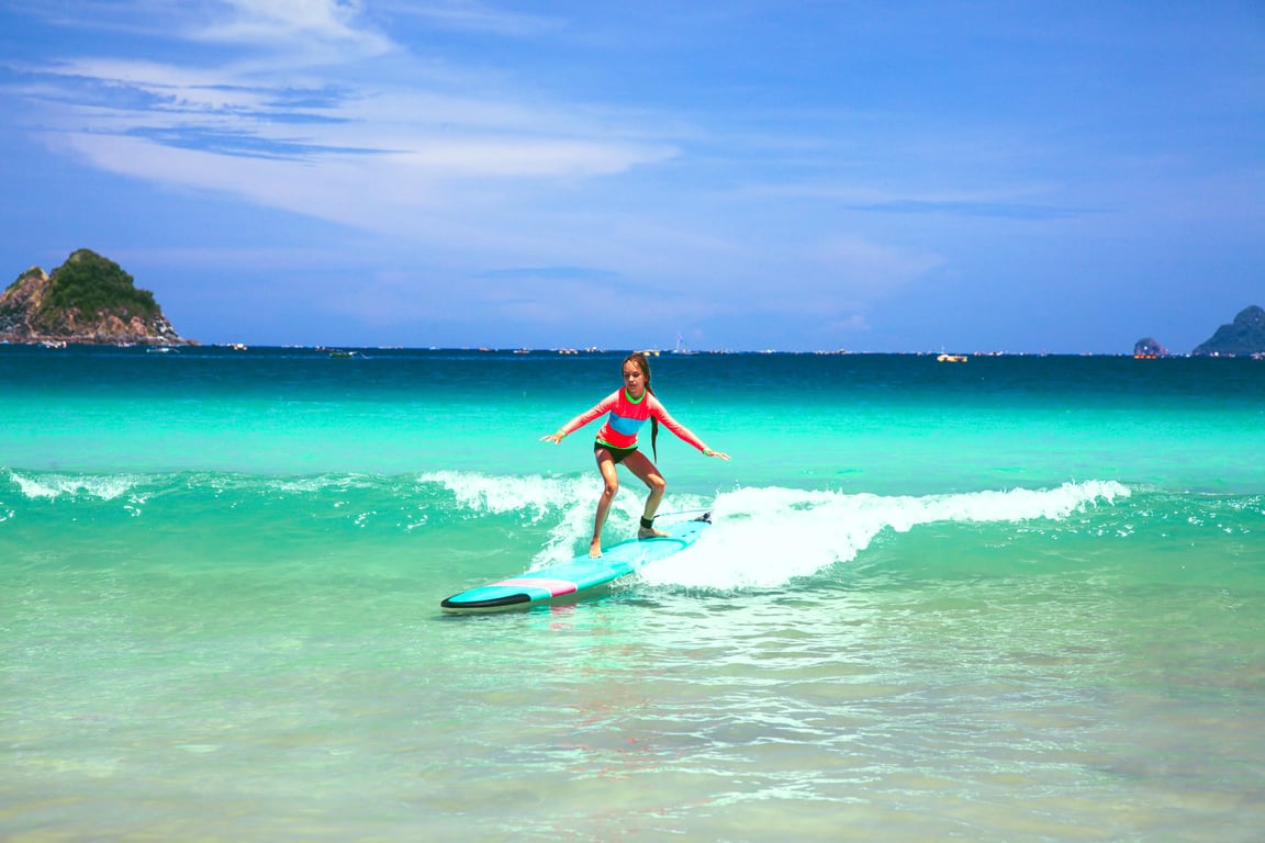 Surfing Phuket activity Thailand Holiday