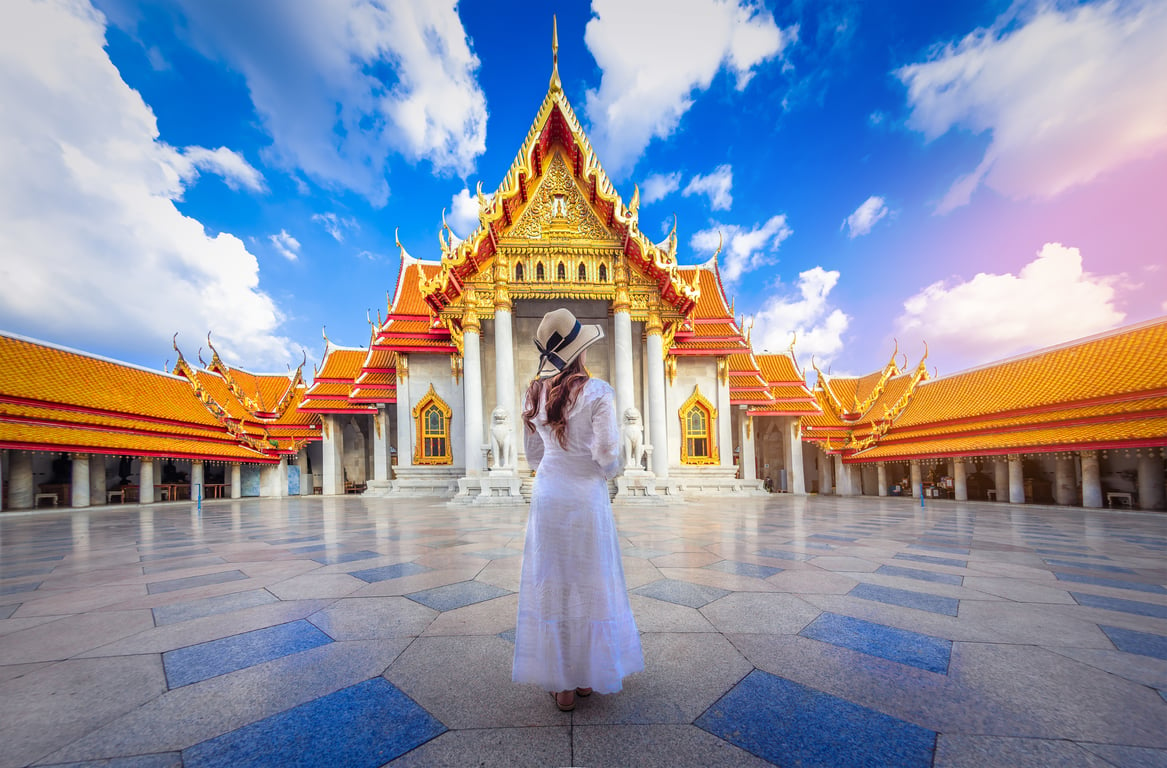 Wat Benchamabophit poi Thailand Holiday