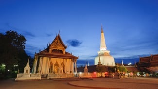 Holiday in Nakhon Si Thammarat city in Thailand