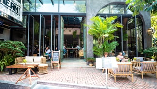 Holiday in Hern Coffee and Bistro restaurant in Thailand