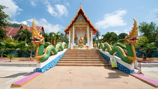 Holiday in Karon Temple Market poi in Thailand