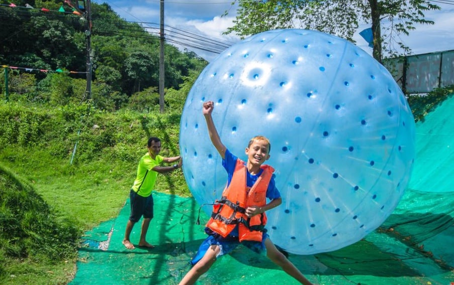 Rollerball Zorbing Phuket activity Thailand Holiday