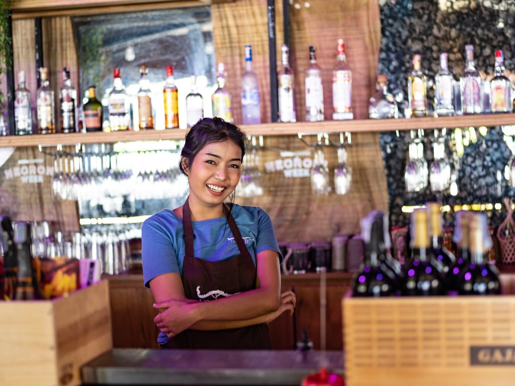 Longbar Patong Beach restaurant Thailand Holiday