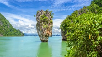 Holiday in James Bond island in Thailand