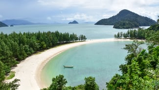 Holiday in Ko Kham island in Thailand