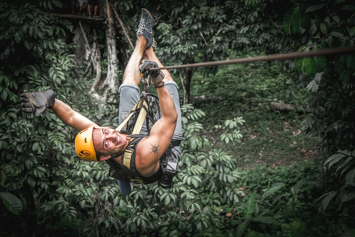 Zipline Phuket activity Thailand Holiday