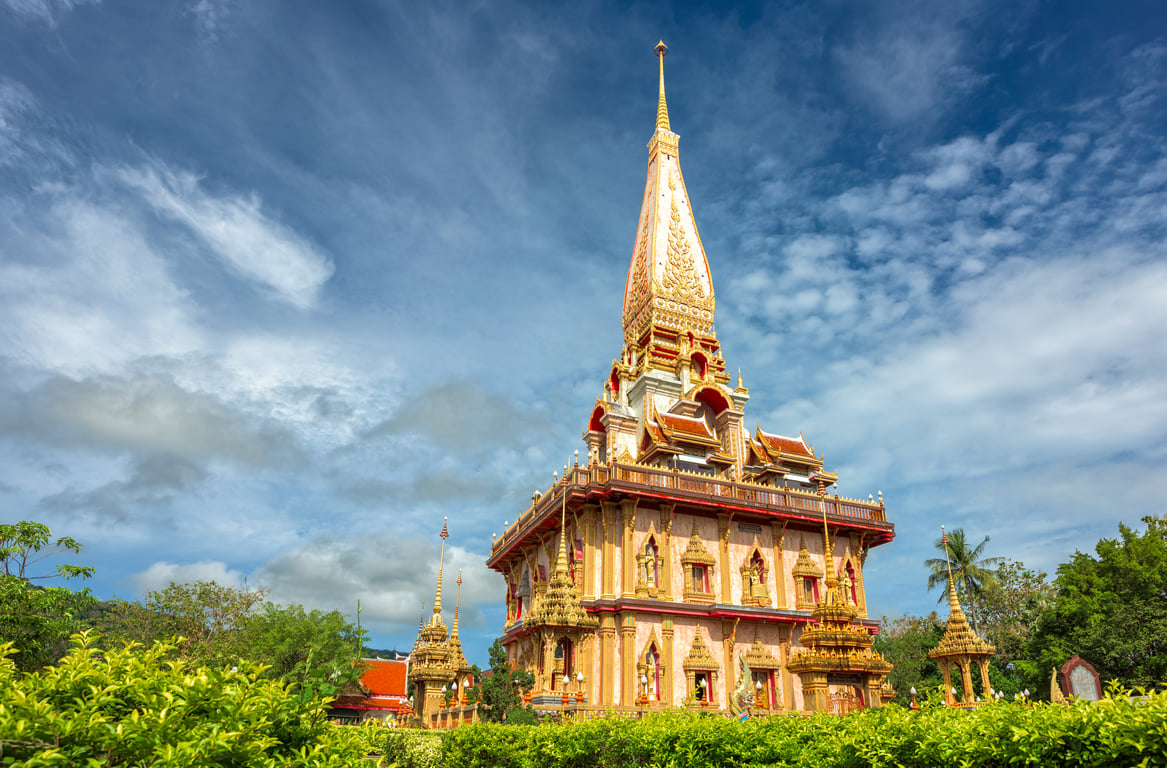 Wat Chalong in Phuket poi Thailand Holiday